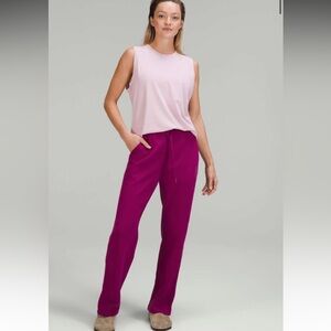 56. Lululemon Loungeful Straight Leg Pant Magenta Purple 12